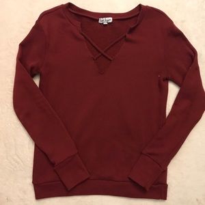 Cute cross top sweater